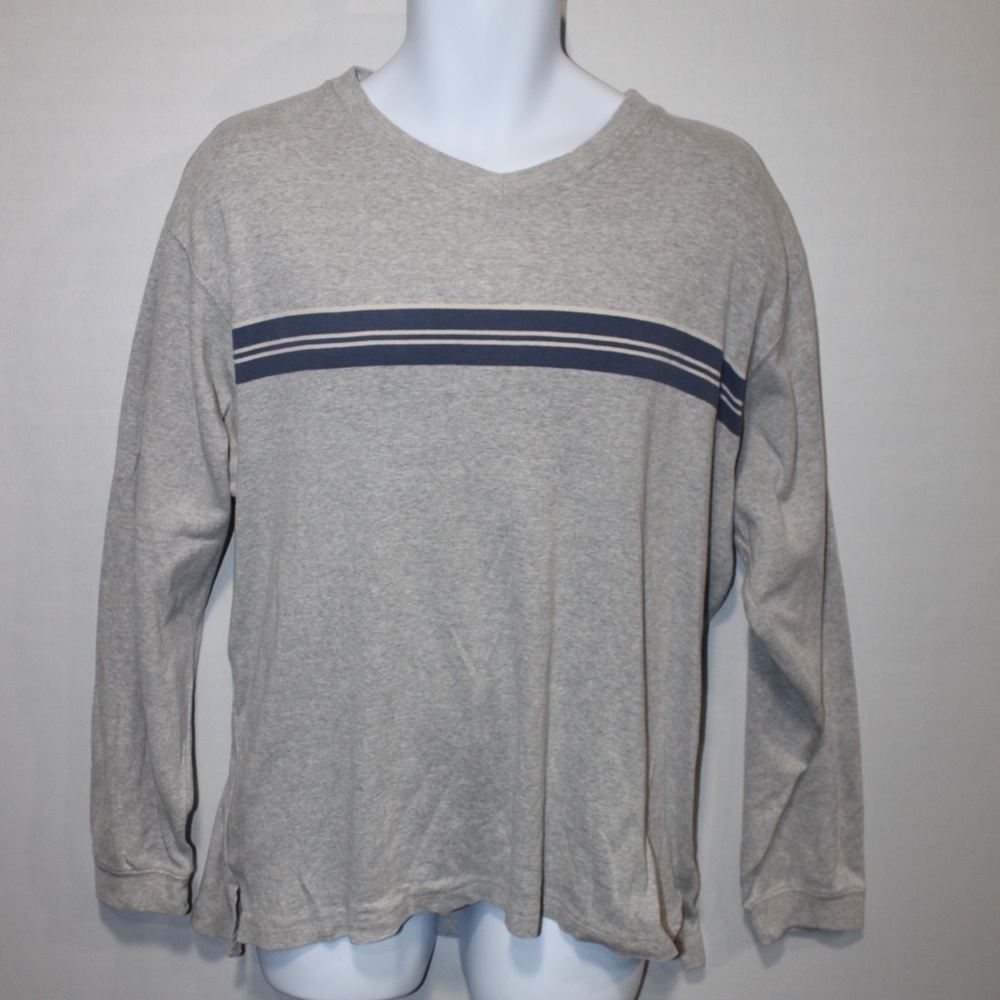 Eddie Bauer V Neck Long Sleeve Size Medium